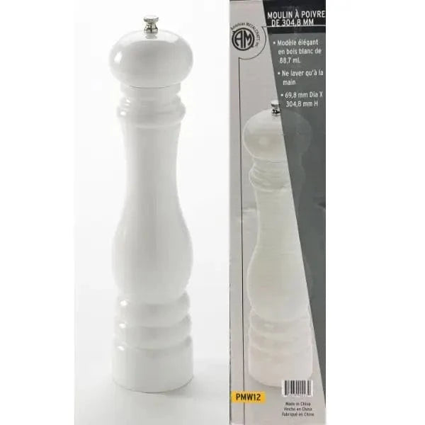 American Metalcraft Kitchen Gadgets White American Metalcraft 12"x2.3/4" Pepper Mill Wooden American Metalcraft 12"x2.3/4" Pepper Mill Wooden
