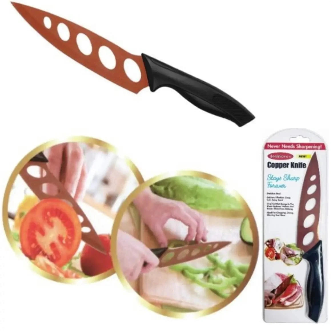 DOOHICKEY Knives and Sets Doohickey Knives-Single-Copper Knife- Never Needs Sharpening Doohickey Knives-Single-Copper Knife- Never Needs Sharpening