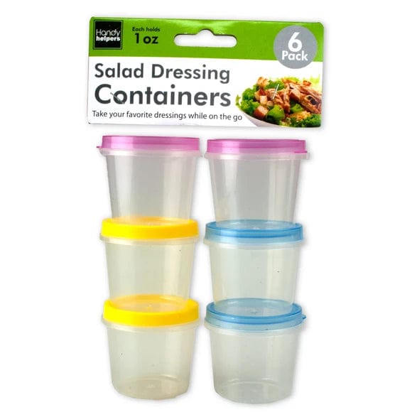 Handy Helpers Food Storage 1 oz. Salad Dressing Containers Set