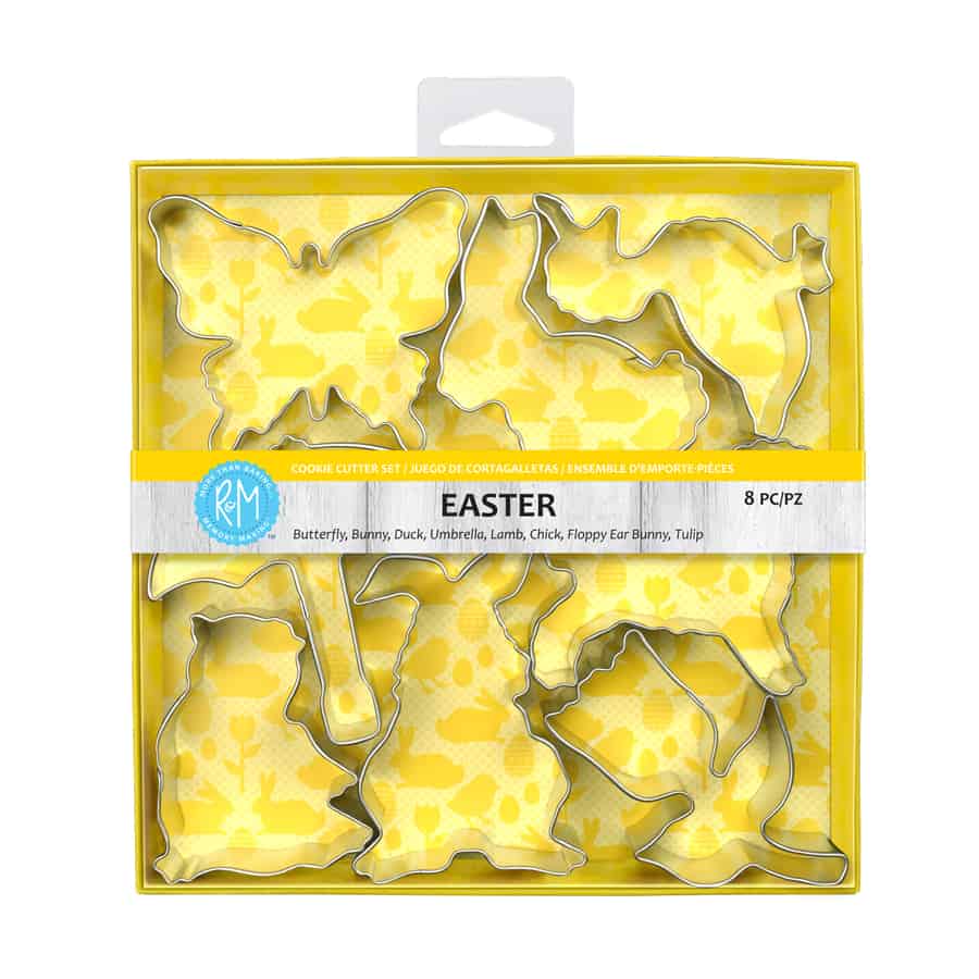 R&M International Baking Easter 8pc Cookie Cutter Set Easter 8pc Cookie Cutter Set