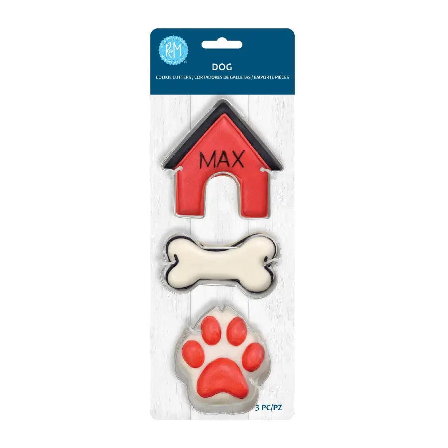 R&M International Dog 3pc Cookie Cutter Dog 3pc Cookie Cutter