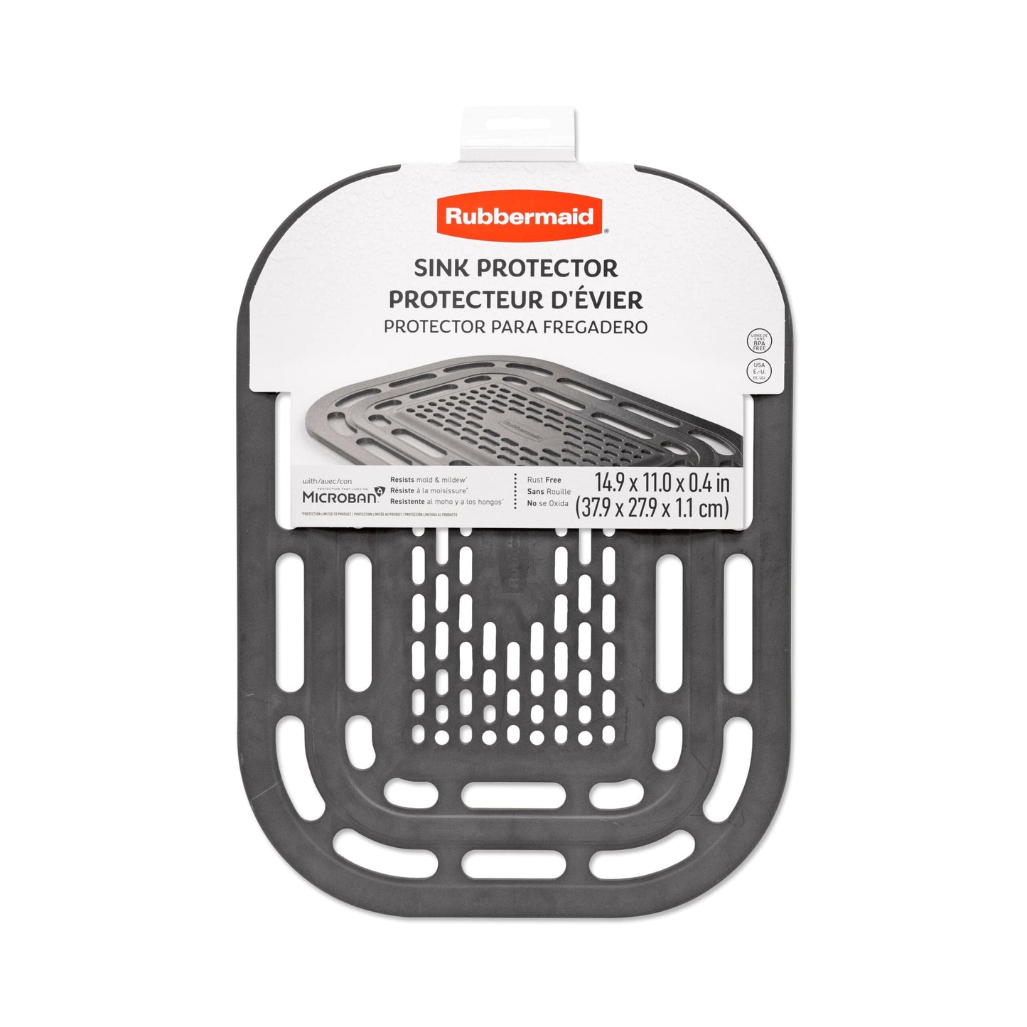 RUBBERMAID Kitchen Gadgets RBM SINK PROTECTOR 14.9X11X.04