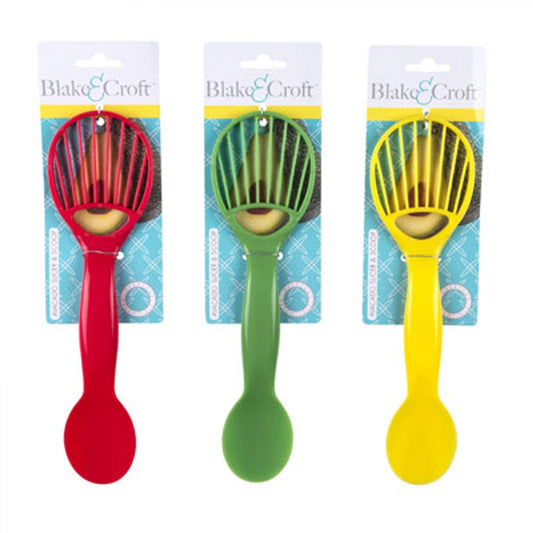 Blake&Croft Kitchen Gadgets AVOCADO SLICER/SCOOP 2-N-1 ASST CLR AVOCADO SLICER/SCOOP 2-N-1 ASST CLR