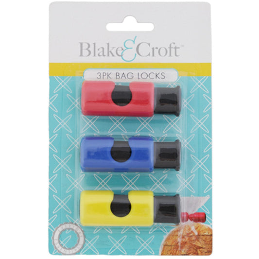 Blake&Croft Kitchen Gadgets BAG LOCKS 3PK 3-COLOR PACK 2.75IN KITCHEN BAG LOCKS 3PK 3-COLOR PACK 2.75IN KITCHEN