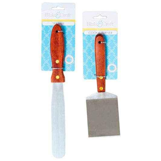 Blake&Croft Kitchen Gadgets BAKING TOOLS S/S WOOD HANDLE COOKIE TURNER/FROSTING SPATULABAKING KITCHEN BAKING TOOLS S/S WOOD HANDLE COOKIE TURNER/FROSTING SPATULABAKING KITCHEN