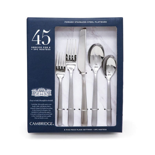 CAMBRIDGE Flatware 45PC FLTWR SET PENELOPE SAND