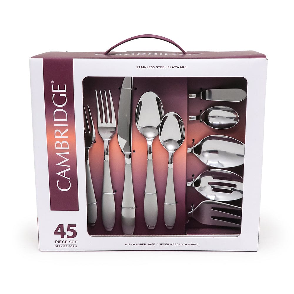 CAMBRIDGE Flatware 45PC FLTWRE SET 3.0/2.5 JACEY