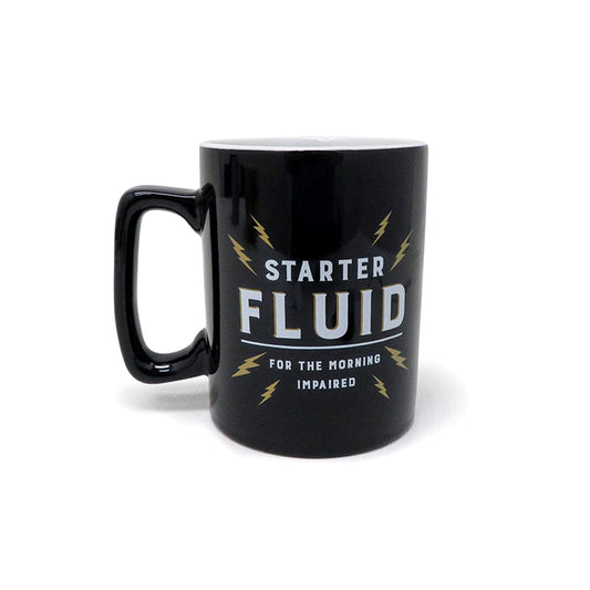 Clay Art Mugs 16 OZ MUG BLK QUOTE STARTER