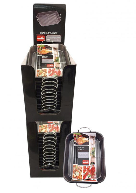 Euro-Ware Inc Bakeware Roaster w/ Rack in Display  14.6 x 11.4 x 2.2