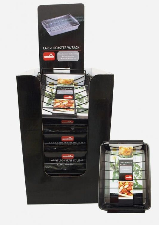 Euro-Ware Inc Bakeware Roaster w/ Rack in Display  19 x 13.4 x 2.8