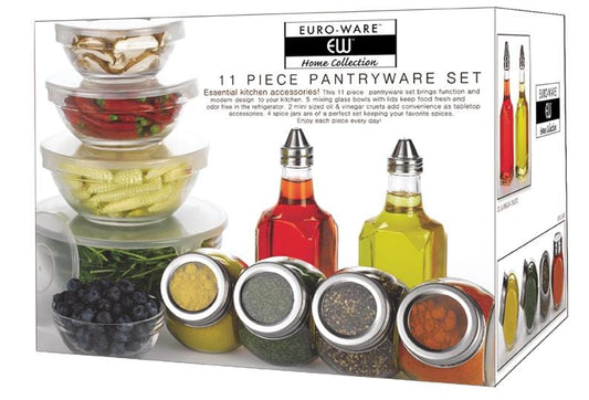 Euro-Ware Inc Gadgets 11pc Glass Pantryware Set