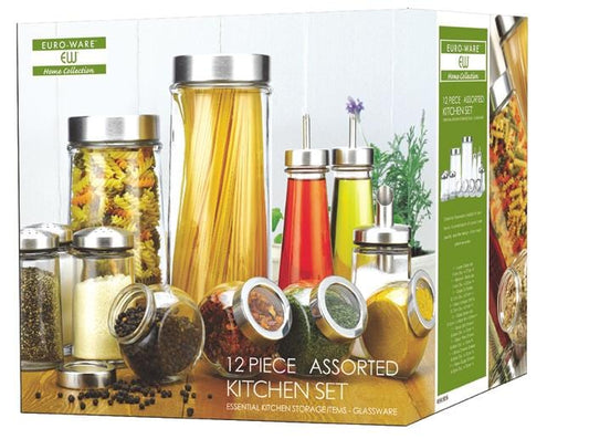 Euro-Ware Inc Gadgets 12pc Glass Kitchen Set