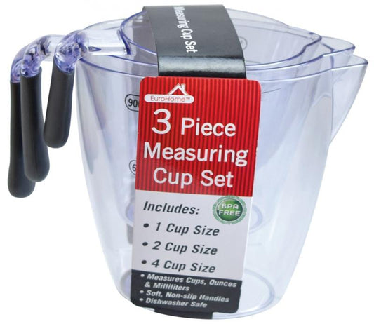 Euro-Ware Inc Gadgets 3 Piece Plastic Measuring Cup Set