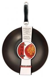 Euro-Ware Inc Pans 12" CARBON STEEL WOK (6.5 QT)