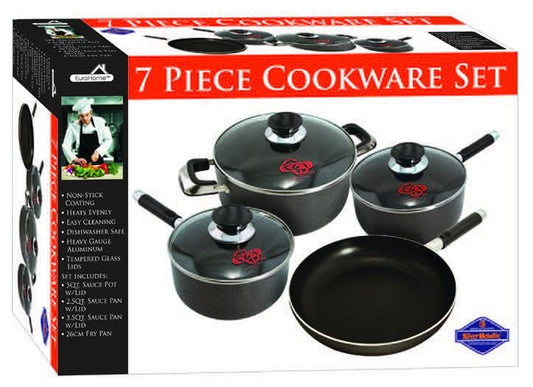 Euro-Ware Inc Pans 7 Pc. Non-Stick Cookware Set