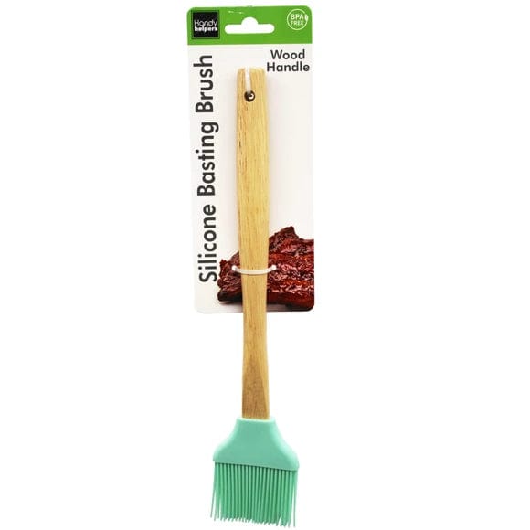 Handy Helpers Kitchen Gadgets Wood Handle Silicone Basting Brush Wood Handle Silicone Basting Brush