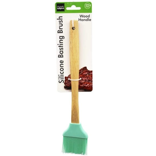 Handy Helpers Kitchen Gadgets Wood Handle Silicone Basting Brush Wood Handle Silicone Basting Brush