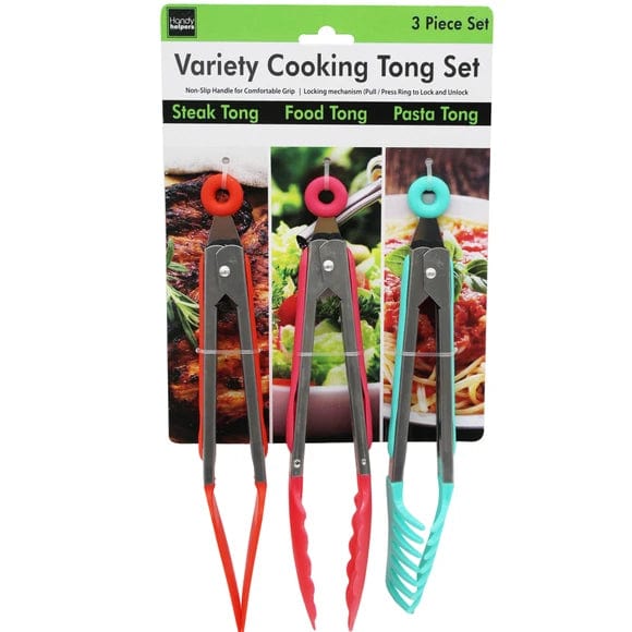 Handy Helpers Utensils 3Pc Variety Tong Set