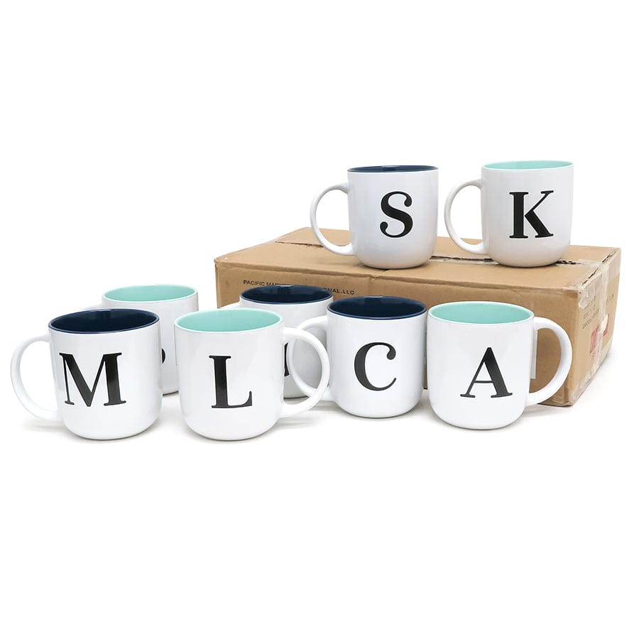 HCG Mugs 18 OZ BARREL MUG 8-AST LETTER