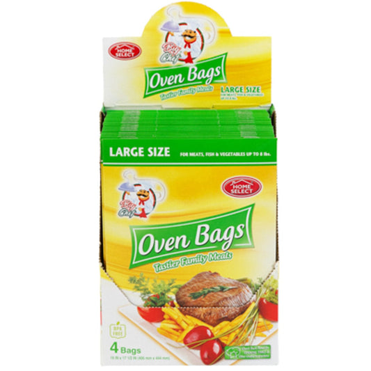 Home Select OVEN BAGS 4CT LARGE SIZE OVEN BAGS 4CT LARGE SIZE