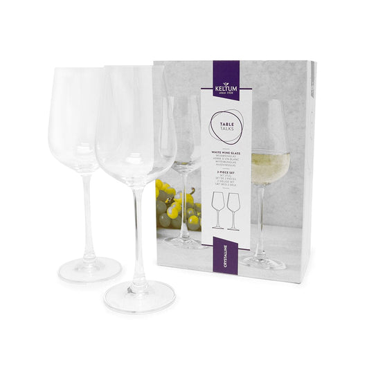 Keltum Drinkware 2-PIECE WHITE WINE GLASSES