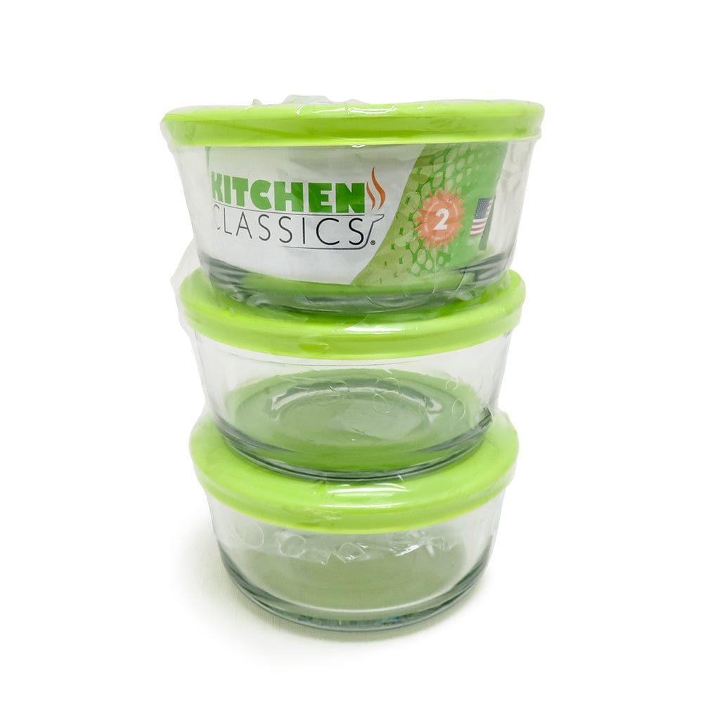 Kitchen Classics Food Storage 6PC 2 CUP RND STRG SET,KC