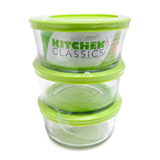 Kitchen Classics Food Storage 6PC 4 CUP RND STORAGE SET,KC