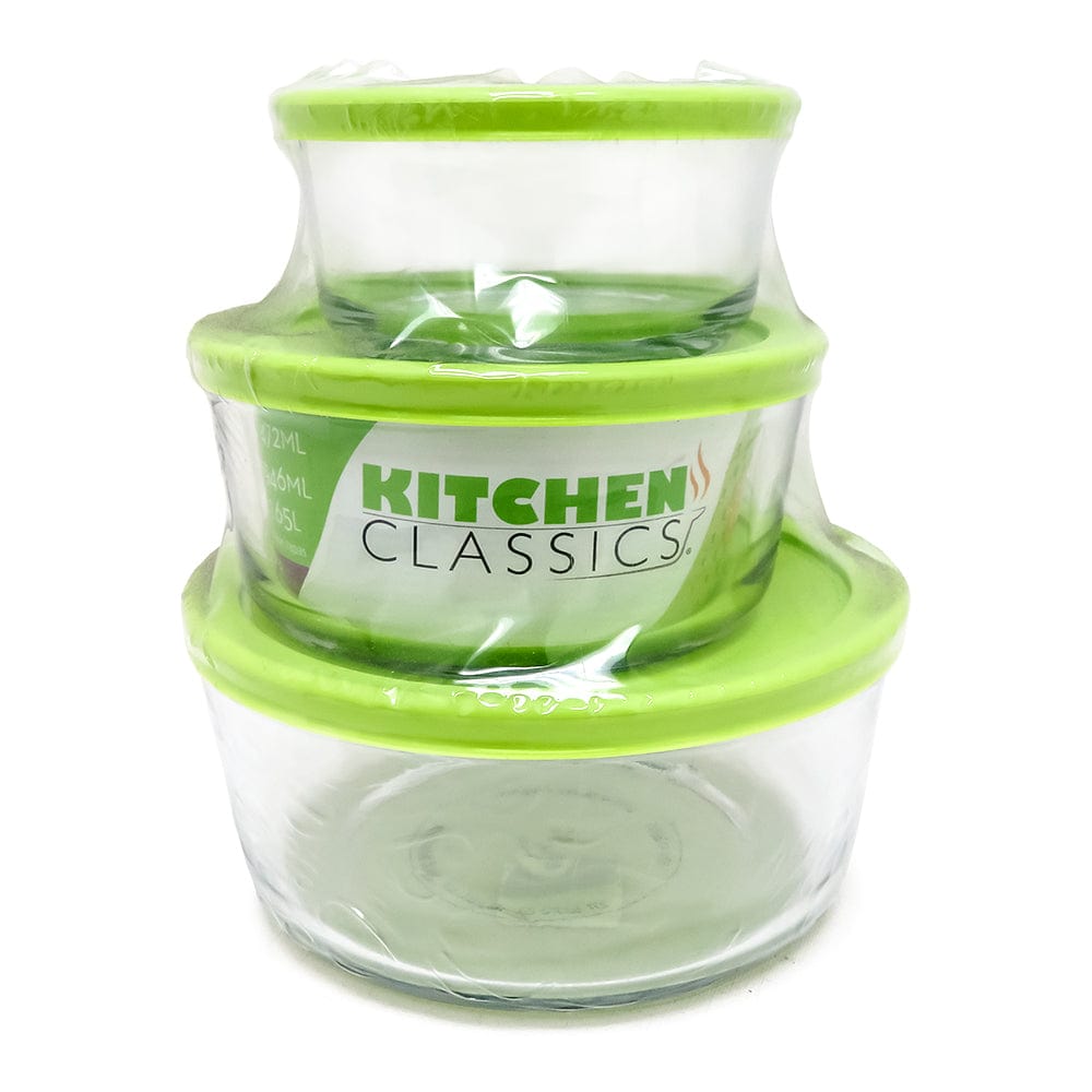 Kitchen Classics Food Storage 6PC 4 CUP RND STORAGE SET,KC