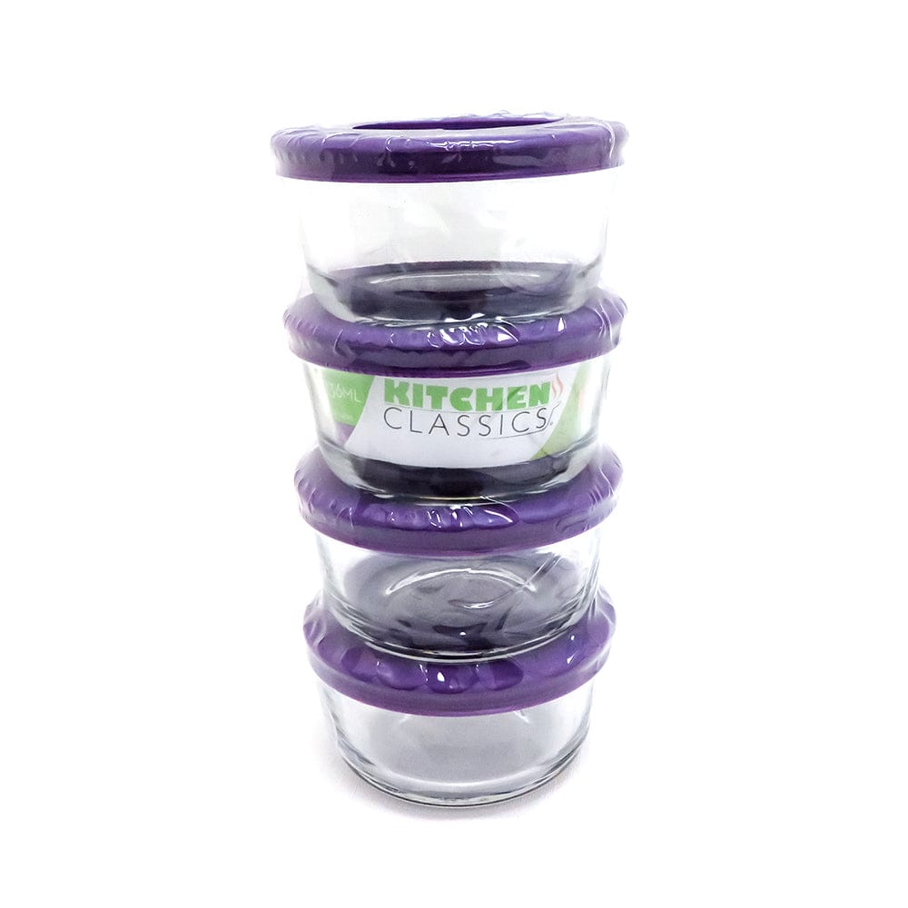 Kitchen Classics Food Storage 8PC 1 CUP RND STRGE SET,EGP,KC