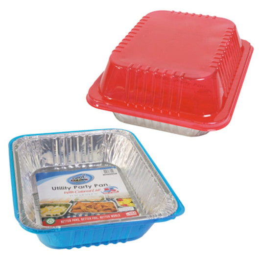 Kitchen Closeout Cookware ALUMINUM ROASTERS/BAKING PANS RED/BLUE ALUMINUM ROASTERS/BAKING PANS RED/BLUE