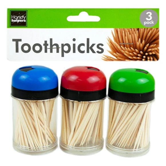 Kitchen Closeout Disposable Utensils Toothpicks in Containers Set