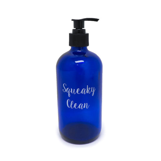 Kitchen Closeout GLASS PUMP BOTTLE – SQUEAKY CLEAN GLASS PUMP BOTTLE – SQUEAKY CLEAN