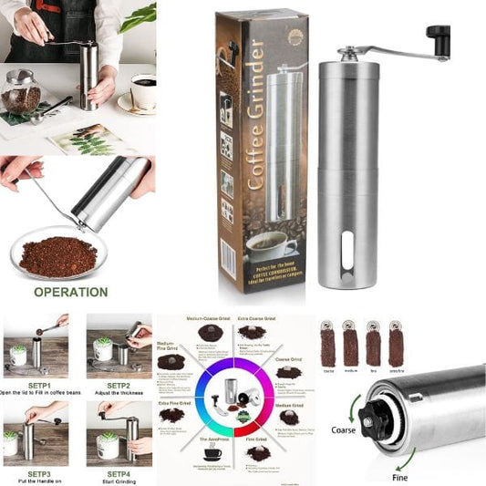 Kitchen Closeout Stainless Steel Coffee Grinder Stainless Steel Coffee Grinder