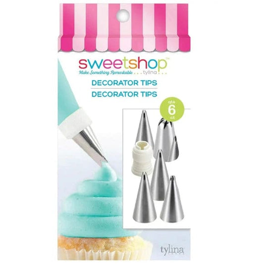 Kole Imports Bakeware Sweetshop 6 Count Cake Decorating Tips