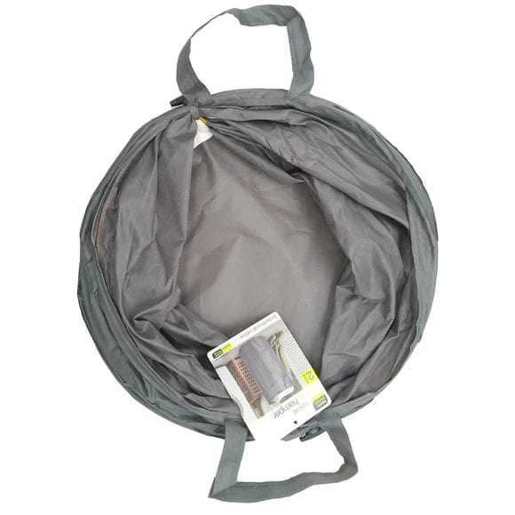 Kole Imports Storage 15" x 25" Round Pop-Up Hamper in Gray