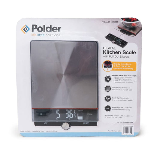 Polder Kitchen Gadgets Kitchen Scale Silver