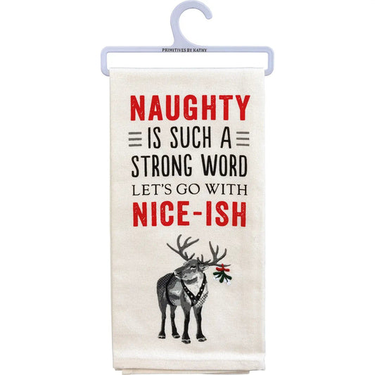 Primitives by Kathy Kitchen Towels Naughty Let's Go with Niceish Kitchen Towel Naughty Let's Go with Niceish Kitchen Towel