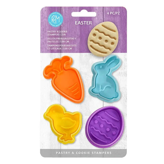 R&M International Baking Easter Pastry & Cookie Stamp Set of 4 Easter Pastry & Cookie Stamp Set of 4