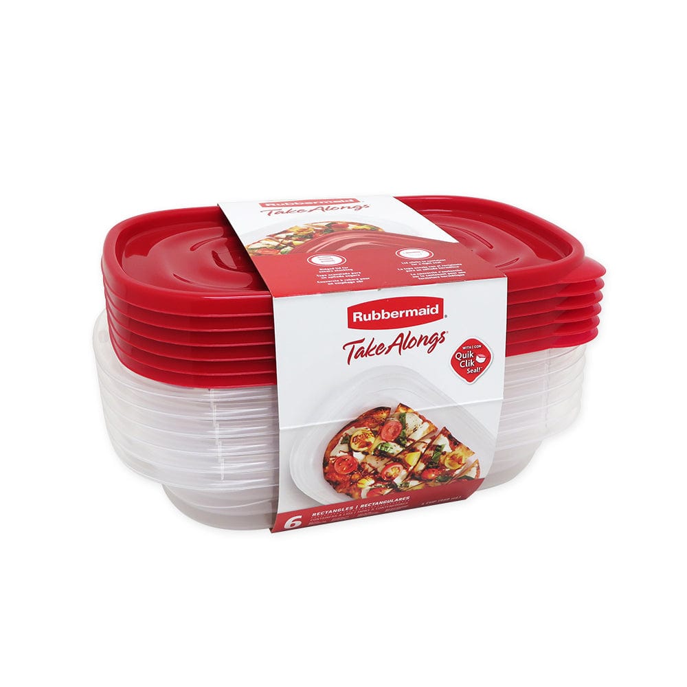 RUBBERMAID Food Storage 6 PACK 4 CUP TAKEALONGS