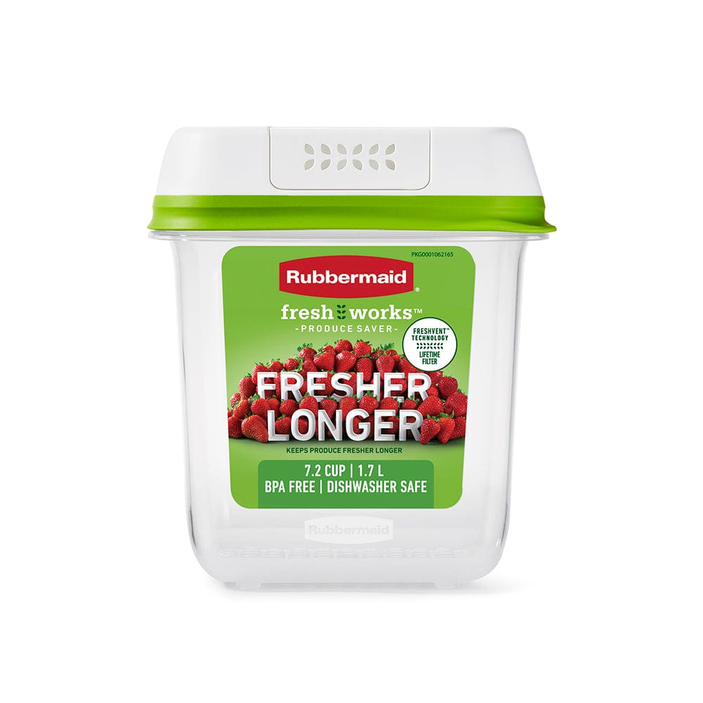RUBBERMAID Food Storage FRESH WORKS 7.2CP SQ S/W/G