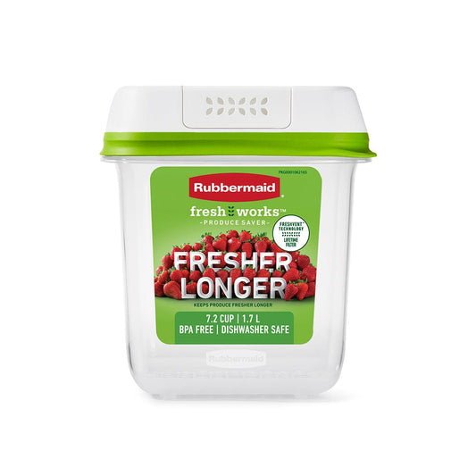 RUBBERMAID Food Storage FRESH WORKS 7.2CP SQ S/W/G